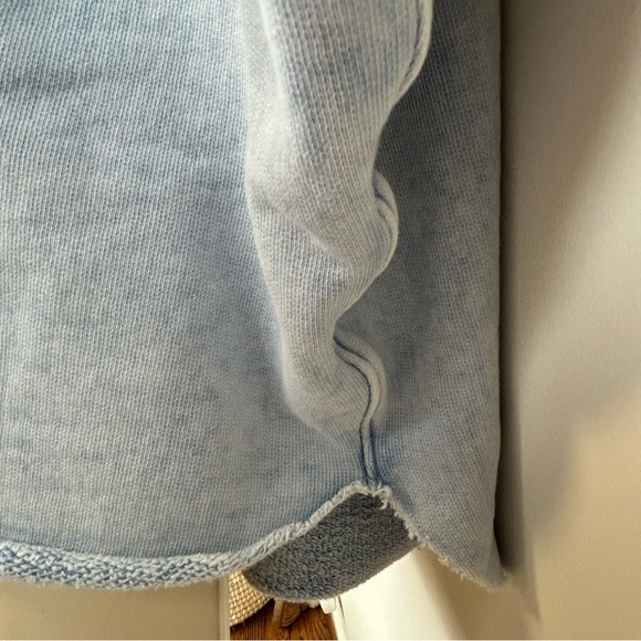 Frank & Eileen Womens Olive Capelet Top OS Mineral Blue Coastal Lagenlook Layer - Picture 8 of 15